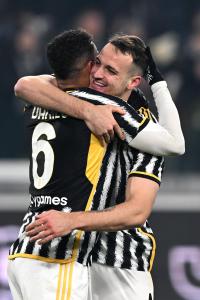 Db Torino 08/12/2023 - campionato di calcio serie A / Juventus-Napoli / foto Daniele Buffa/Image Sport 
nella foto: Federico Gatti-Danilo Luiz da Silva