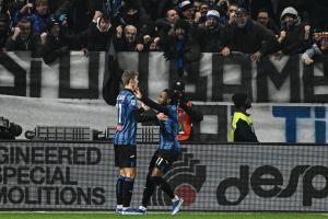 Db Bergamo 09/12/2023 - campionato di calcio serie A / Atalanta-Milan / foto Daniele Buffa/Image Sport nella foto: esultanza gol Ademola Lookman