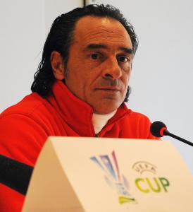 Conferenza stampa di Prandelli e Gamberini 