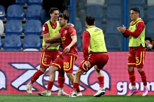 Db Reggio Emilia 09/05/2025 - campionato di calcio serie B / Sassuolo-Catanzaro / foto Daniele Buffa/Image Sport
nella foto: esultanza gol Tommaso Biasci