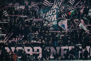 Palermo, Italy, 12 December 2025. Renzo Barbera Stadium, Palermo vs Sampdoria, match valid for the 2025/2026 Serie B championship. In the photo: Palermo fans