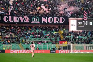 Palermo, Italy, 14 February 2026. Renzo Barbera Stadium, Palermo vs Virtus Entella, match valid for the 2025/2026 Serie B championship. In the photo: Palermo fans