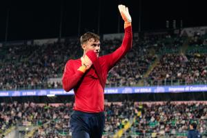 Palermo, Italia, 1 novembre 2025. Stadio Renzo Barbera, Palermo vs Pescara, match valido per il campionato di Serie B 2025/2026. Nella foto: Sebastiano Desplanches (Pescara)