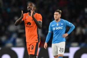 Db Napoli 03/12/2023 - campionato di calcio serie A / Napoli-Inter / foto Daniele Buffa/Image Sport
nella foto: esultanza gol Marcus Thuram