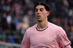 Palermo, Italy, 21 February 2026. Renzo Barbera Stadium, Palermo FC vs FC Sudtirol, match valid for the 2025/2026 Serie B championship. In the photo: Filippo Ranocchia (Palermo FC)