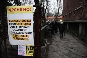 Contestazione Stadio Milan a Portello