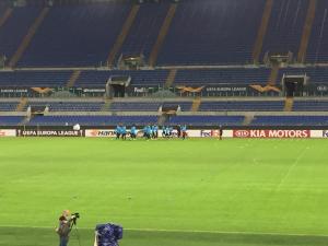 Prepartita Lazio-Olympique Marsiglia 