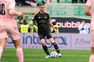 Palermo, Italy, 14 February 2026. Renzo Barbera Stadium, Palermo vs Virtus Entella, match valid for the 2025/2026 Serie B championship. In the photo: Ivan Marconi (Virtus Entella)