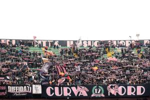 Palermo, Italy, 14 February 2026. Renzo Barbera Stadium, Palermo vs Virtus Entella, match valid for the 2025/2026 Serie B championship. In the photo: Palermo fans