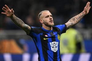 Mg Milano 09/12/2023 - campionato di calcio serie A / Inter-Udinese / foto Matteo Gribaudi/Image Sport
nella foto: esultanza gol Federico Dimarco