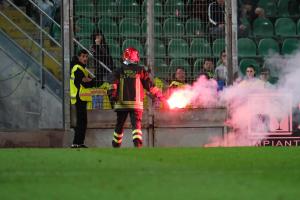 Palermo, Serie B 2024/2025, Palermo-Frosinone 2-0, Stadio Renzo Barbera /foto Federico Serra/, nella foto: Vigili del Fuoco