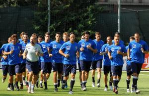 Allenamento Nazionale a Coverciano 