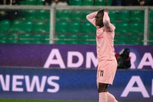 Palermo, Italia, 7 febbraio 2026. Stadio Renzo Barbera, Palermo vs Empoli, match valido per il campionato di Serie B 2025/2026. Nella foto: Emmanuel Gyasi (Palermo FC)