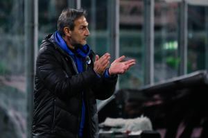 Palermo, Italy, 12 December 2025. Renzo Barbera Stadium, Palermo vs Sampdoria, match valid for the 2025/2026 Serie B championship. In the photo: Angelo Gregucci (Sampdoria)