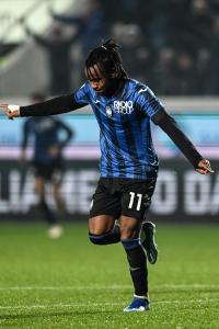 Db Bergamo 09/12/2023 - campionato di calcio serie A / Atalanta-Milan / foto Daniele Buffa/Image Sport nella foto: esultanza gol Ademola Lookman