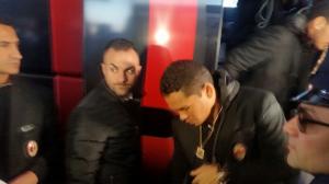 Partenza del Milan per Doha