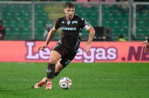Palermo, Italia, 7 febbraio 2026. Stadio Renzo Barbera, Palermo vs Empoli, match valido per il campionato di Serie B 2025/2026. Nella foto: Matteo Lovato (Empoli FC)