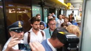 Arrivo di Fabio Borini a Malpensa