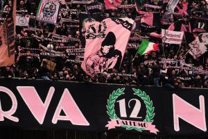Palermo, Italia, 7 febbraio 2026. Stadio Renzo Barbera, Palermo vs Empoli, match valido per il campionato di Serie B 2025/2026. Nella foto: Tifosi del Palermo