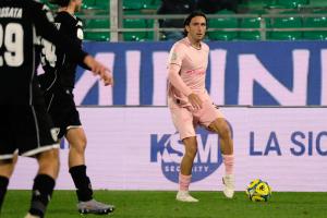 Palermo, Italy, 18 January 2026. Renzo Barbera Stadium, Palermo vs Spezia, match valid for the 2025/2026 Serie B championship. In the photo: Tommaso Augello (Palermo FC)