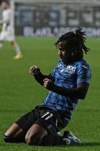 Db Bergamo 09/12/2023 - campionato di calcio serie A / Atalanta-Milan / foto Daniele Buffa/Image Sport nella foto: esultanza gol ademola Lookman