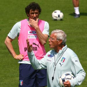 Allenamento a Coverciano della nazionale 