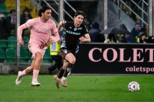 Palermo, Italia, 7 febbraio 2026. Stadio Renzo Barbera, Palermo vs Empoli, match valido per il campionato di Serie B 2025/2026. Nella foto: Tommaso Augello (Palermo FC)