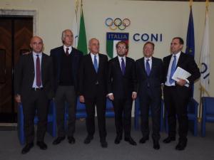 Conferenza stampa al Coni