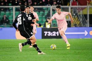 Palermo, Italy, 18 January 2026. Renzo Barbera Stadium, Palermo vs Spezia, match valid for the 2025/2026 Serie B championship. In the photo: Jacopo Segre (Palermo FC)