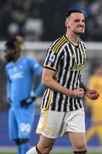 Mg Torino 08/12/2023 - campionato di calcio serie A / Juventus-Napoli / foto Matteo Gribaudi/Image Sport
nella foto: esultanza gol Federico Gatti