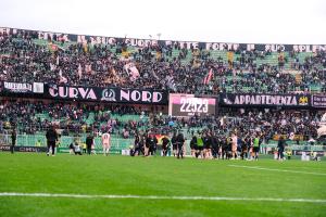 Palermo, Italy, 14 February 2026. Renzo Barbera Stadium, Palermo vs Virtus Entella, match valid for the 2025/2026 Serie B championship. In the photo: Palermo fans