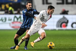 Db Bergamo 09/12/2023 - campionato di calcio serie A / Atalanta-Milan / foto Daniele Buffa/Image Sport nella foto: Christian Pulisic-Davide Zappacosta