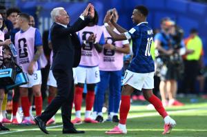 Mg New York (Stati Uniti) 16/06/2026 - Mondiali di Calcio 2026 / Francia-Senegal / foto Matteo Gribaudi/Image Sport
nella foto: Didier Deschamps-Kylian Mbappe'