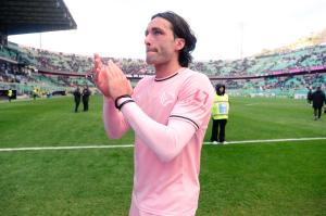 Palermo, Italy, 21 February 2026. Renzo Barbera Stadium, Palermo FC vs FC Sudtirol, match valid for the 2025/2026 Serie B championship. In the photo: Tommaso Augello (Palermo FC)