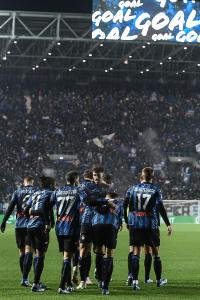 Db Bergamo 09/12/2023 - campionato di calcio serie A / Atalanta-Milan / foto Daniele Buffa/Image Sport nella foto: esultanza gol Ademola Lookman