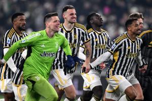 Mg Torino 08/12/2023 - campionato di calcio serie A / Juventus-Napoli / foto Matteo Gribaudi/Image Sport
nella foto: esultanza a fine gara Juventus