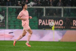 Palermo, Italia, 7 febbraio 2026. Stadio Renzo Barbera, Palermo vs Empoli, match valido per il campionato di Serie B 2025/2026. Nella foto: Mattia Bani (Palermo FC)