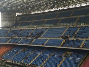 Contestazione Curva Sud a San Siro