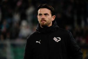Palermo, Italy, 27 December 2025. Renzo Barbera Stadium, Palermo vs Padova, match valid for the 2025/2026 Serie B championship. In the photo: Matteo Brunori (Palermo FC)