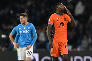 Db Napoli 03/12/2023 - campionato di calcio serie A / Napoli-Inter / foto Daniele Buffa/Image Sport
nella foto: esultanza gol Marcus Thuram