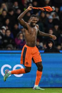 Ci Napoli 03/12/2023 - campionato di calcio serie A / Napoli-Inter / foto Carmelo Imbesi/Image Sport
nella foto: esultanza gol Marcus Thuram