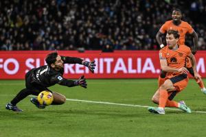 Ci Napoli 03/12/2023 - campionato di calcio serie A / Napoli-Inter / foto Carmelo Imbesi/Image Sport
nella foto: gol Nicolo' Barella