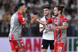 Mp La Spezia 01/06/2025 - finale Play Off serie B / Spezia-Cremonese / foto Matteo Papini/Image Sport
nella foto: esultanza gol Michele Collocolo
