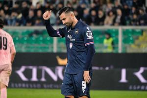 Palermo, Italy, 12 December 2025. Renzo Barbera Stadium, Palermo vs Sampdoria, match valid for the 2025/2026 Serie B championship. In the photo: Massimo Coda (Sampdoria)