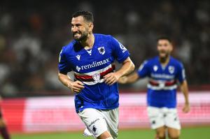 Salerno, Salernitana - Sampdoria - Campionato Serie B Play Out 2024-25
Nella foto: Massimo Coda esulta dopo il primo gol della Sampdoria