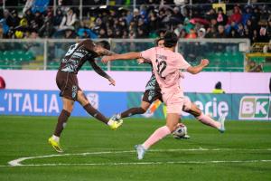 Palermo, Italia, 7 febbraio 2026. Stadio Renzo Barbera, Palermo vs Empoli, match valido per il campionato di Serie B 2025/2026. Nella foto: Pietro Pellegri (Empoli FC)