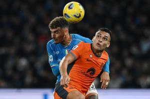 Db Napoli 03/12/2023 - campionato di calcio serie A / Napoli-Inter / foto Daniele Buffa/Image Sport
nella foto: Giovanni Di Lorenzo-Lautaro Martinez