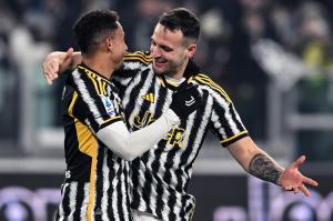 Db Torino 08/12/2023 - campionato di calcio serie A / Juventus-Napoli / foto Daniele Buffa/Image Sport 
nella foto: Federico Gatti-Danilo Luiz da Silva