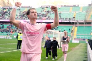 Palermo, Italy, 21 February 2026. Renzo Barbera Stadium, Palermo FC vs FC Sudtirol, match valid for the 2025/2026 Serie B championship. In the photo: Jacopo Segre (Palermo FC)