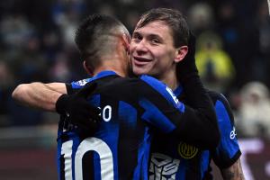 Cm Milano 09/12/2023 - campionato di calcio serie A / Inter-Udinese / foto Cristiano Mazzi/Image Sport
nella foto: esultanza gol Lautaro Martinez